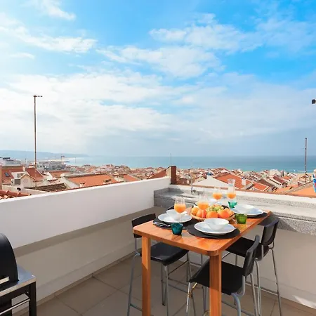 Sea Breeze Ii - Private Sea View Terrace And Office * Nazare