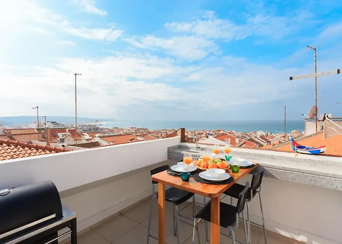 Sea Breeze Ii - Private Sea View Terrace And Office * Nazare