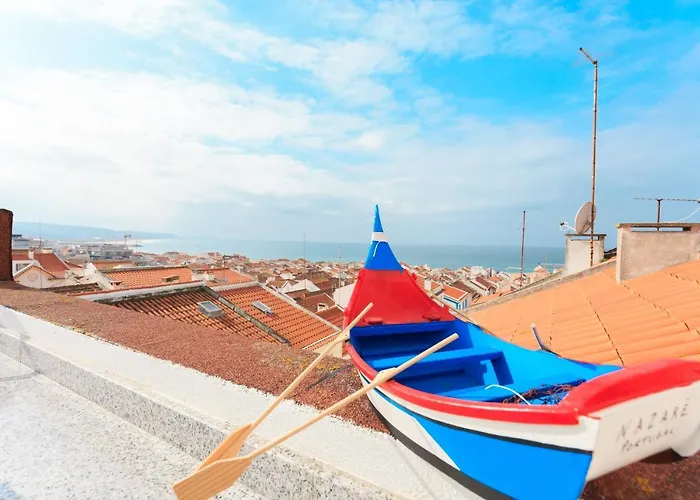 Sea Breeze Ii - Private Sea View Terrace And Office Apartment Nazare